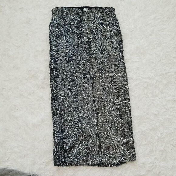 Xhilaration Silver Sequins Skirt Set Sz Xsmall - Picture 8 of 11